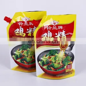 Safe Food Grade Plastic Aluminium Foil Packaging Pouch/Stand up Spout Pouch Sauce Bag thumbnail-1