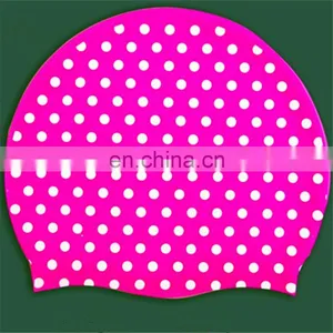 Pink Silicone Swim Cap for Woman thumbnail-1