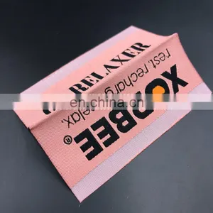 Mitre Fold Woven Label New Woven Label Printed Clothing Label thumbnail-3