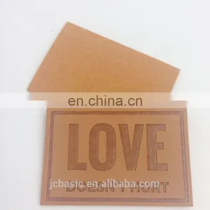 Pu Label Maker Custom Embossed Jeans Leather Patch Label thumbnail-4