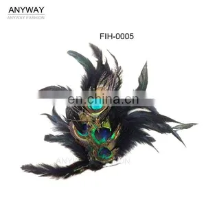 Wholesale Cheap Peacock Feather for Brooch Design thumbnail-1