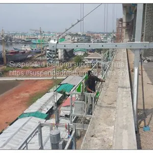 Indonesia 2 Meters Aluminium Temporary Gondola for Building Maintenance thumbnail-2