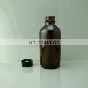 Essential Oil 4 oz Amber Glass Bottle With Black Cap thumbnail-3
