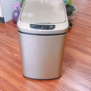 9L 12L Automatic Infrared Sensor Self Opening Home Use Plastic Stainless Steel Touchless Trash Can Sensor Waste Bin thumbnail-2