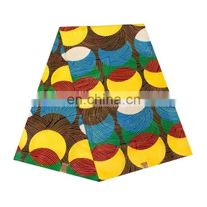 2020 African Wax Prints Fabric 100% Cotton Wax Print Fabric African thumbnail-1
