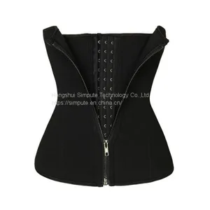 Neoprene Waist Trainer Shaper Corset Body Shaper With Zipper and Hooks thumbnail-1
