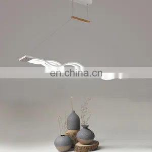 Beautiful Wave Shape Design Pendant Light 2018 Acrylic Chandelier Pendant Lamp Holder thumbnail-3