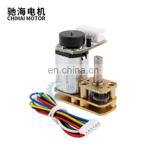 ChiHai Motor CHF-GM1024-N20VA Precision Structure L Shape Flip Speed Reduction With Steel Gearbox Geared Encoder Motor For Robot thumbnail-6