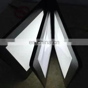 3 Pages Lighting Foldable Portable Battery Operated Acrylic Material Led Restaurant Menu thumbnail-3