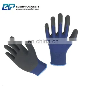13 Gauge Polyester Liner Latex Sandy Coated Work Gloves With EN388 2121 thumbnail-3