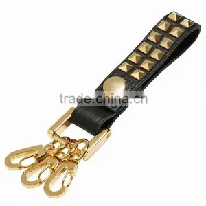Leather Keycain With Rivets thumbnail-1