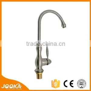 Antique Brass Brushed Single Hole Kitchen Waterfall Sink Faucet thumbnail-1