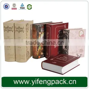 Magnetic Closure Cardboard Book Shaped Decorative Book Boxes thumbnail-1