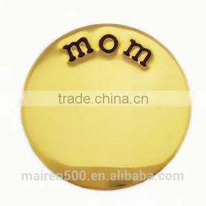 22.5mm Gold Mom Floating Locket Stamped Plates for 30mm Floating Lockets thumbnail-1