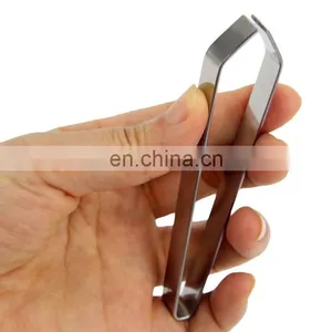 New Fish Bone Tweezers Stainless Steel Flat and Slant Tweezers Tongs Pliers Pincer Remover Tool Seafood Tools thumbnail-4