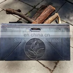 High Quality Corten Steel Outdoor Fire Pit Metal Fire Bowl BBQ Backyard Heater Fire Pit thumbnail-3