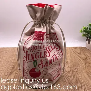 Gift Bag Jute Packing Storage Linen Jewelry Pouches Sacks for Wedding Party Shower Birthday Christmas Jewelry DIY Craft thumbnail-1