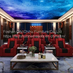 Latest Design Wholesale Price Modern Design Hot Selling Leisure Adjustable Electric Recliner Chair Movie Home Theater Sofa thumbnail-1