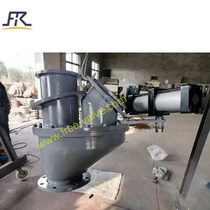 Pneumatic Ceramic Lined Rotating Disc 3 T Diverter Valve thumbnail-3
