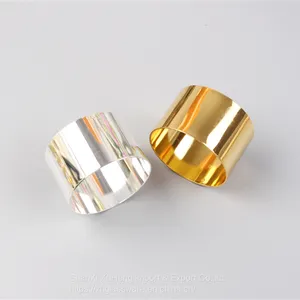 Simple Gold Silver Round Napkin Ring For Wedding Event And Home Decoration thumbnail-3