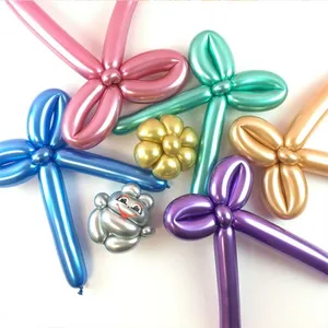 Wholesale 100pcs a Pack Cb260 Colorful Latex Helium Modeling Party Diy Magic Long Balloon for Birthday Decoration thumbnail-3