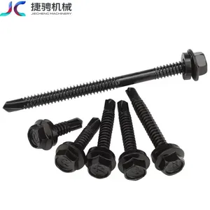 Carbon Steel Black Color Steel Tile Iron Sheet Outer Hexagonal Drilling Self-tapping Screws thumbnail-4