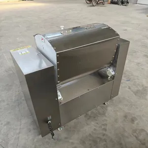 Multifunction 300kg Stainless Steel Industrial Automatic Tipping Bucket Wheat Dough Mixer thumbnail-1