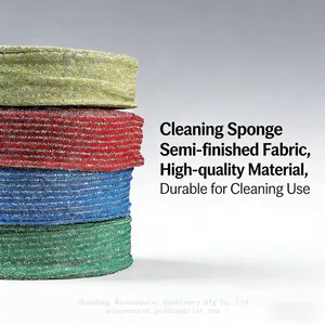 Semi Finished Glitter Mesh Dish Scrubber Fabric Roll Raw Sponge Cloth For Kitchen Cleaner Manufacturer thumbnail-2