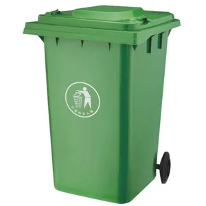 Commercial Grade 240L Trash Bin With Wheels And Swing Lid For Waste Management thumbnail-1