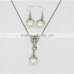 Wholesale Popular Jewelry Set Alloy Gold & Silver Necklace & Earrings Jewelry Set thumbnail-2