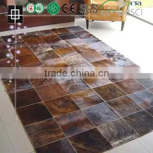 Natural Cowhide Rugs Hot Patchwork Cow Skin Carpet Quality Choice thumbnail-2
