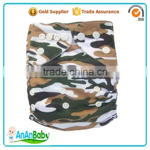 AnAnBaby Waterproof Cloth Nappy Double Row Snaps Nappies Cover thumbnail-1