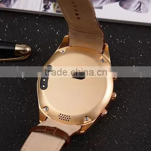 2016 Hot Selling MTK6572 1.4 " IPS 3G GPS WiFi Bluetooth Android 4.4 K18 Smart Watch thumbnail-4