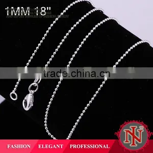 Simple Style Mens Bead Chain Necklaces Designs LKNSPCC004 thumbnail-1