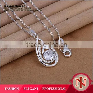 Graceful Exotic Style Zircon Necklace LKNSPCP254 thumbnail-1