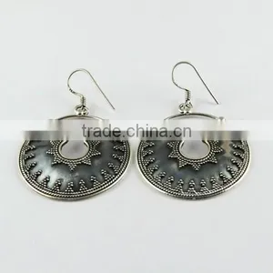 Vintage Oxidized 925 Sterling Silver Earring, 925 Stamped Silver Jewelry, Buy Silver Jewelry thumbnail-2