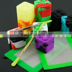 FDA Approved Food Grade Nonstick Silicone Jars Dab Wax Vaporizer Oil Container thumbnail-2