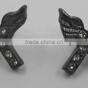 Angle Earring Stud Hematite Earring Stud Lovely Earring Stud Personalized Earring Stud thumbnail-1