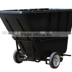 Tilt Truck, 1 Cu. Yd. Volume Capacity, 1200 Lb. Load Capacity, Heavy-Duty Forkliftable Hopper Type thumbnail-1