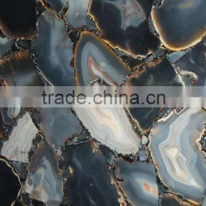 Uruguay Blue Agate Semiprecious thumbnail-1