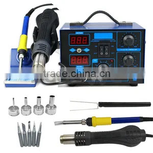 862D+ 2in1 SMD Soldering Iron Hot Air Rework Station Desoldering Repair 110V thumbnail-2