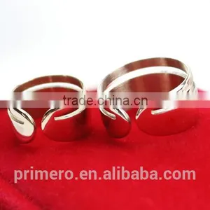 Fashion Style Korean Master's Sun 18K Rose Gold Stainless Steel Ring Jewelry For Women thumbnail-5