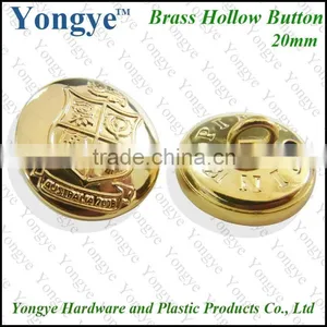 20mm Gold Custom Made Sewing Buttons thumbnail-1