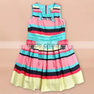 NEW!China Supplier Wholesale Girl Dress Cotton Long Glass Strass Dress thumbnail-5
