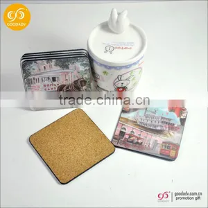 Made in China High Quality for Promotion Gift Blank Mdf Cork Coaster thumbnail-1