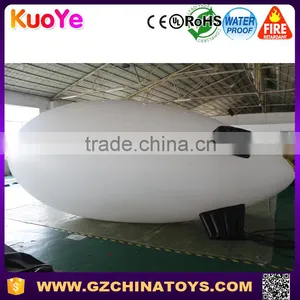 Advertising Inflatable Helium Blimp Plain White thumbnail-2