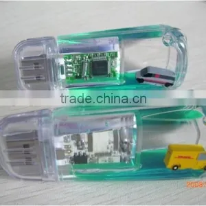 Aqua Usb Flash Disk Pen Drive With Customized Floater thumbnail-2