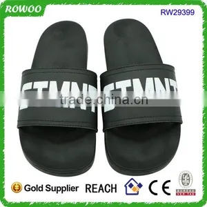 Black Men Beach Sandal PVC Man Slipper Shoe thumbnail-4