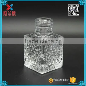 Wholesale Embossed Square Empty Aroma Reed Diffuser Glass Bottle 45ml thumbnail-4