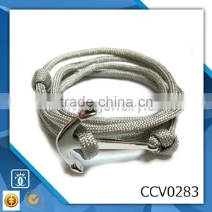 Double Heart Bracelet Fashion Anchor Bracelet Men Bracelet Bracelet 2014 New Design Leather Bracelet Blanks thumbnail-1